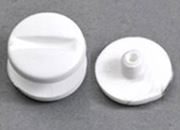 legatoria Teste per Viti sepolte in plastica bianca BIANCO, diametro testa 12mm LEG3159