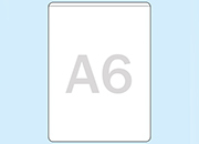 legatoria Busta autoadesiva A6 (105x148mm) in vinile trasparente (colla acrilica trasparente), apertura sul lato corto.