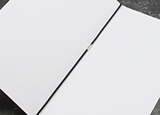 legatoria Anello elastico rivestito tessuto, 293mm NERO, spessore 2mm, le due estremit sono congiunte con una chiusura metallica per formare un anello che ben si adatta a rilegare fogli formato A6 (14,85mm) LEG3988