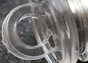 legatoria Basetta magnetica con occhiello, diametro 16mm TRASPARENTE, sezione rotonda LEG707