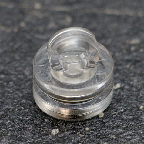 legatoria Basetta magnetica con occhiello, diametro 16mm TRASPARENTE, sezione rotonda.
