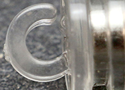 legatoria Basetta magnetica con gancio, diametro 16mm TRASPARENTE, sezione rotonda LEG709
