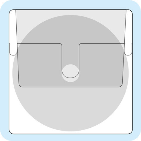 legatoria Busta autoadesiva portaCD-DVD 127x127mm TRASPARENTE, con patella di chiusura ermetica e bollino adesivo di chiusuraforma quadrangolare.