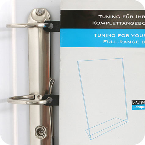 legatoria File Strip, Striscia perforata autoadesiva per archiviazione a 4 buchi, 280x25mm TRASPARENTE, in PVC rigido, lunghezza 280mmn. Interasse fori 80mm.