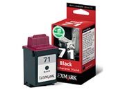 consumabili 15MX971E  LEXMARK CARTUCCIA INK-JET NERO N71 COLOR JETPRINTER/7000/7200/5000/5070/5770/3200 COLORJETPRINTER Z/11/31/42/43/45/51/52/53/54 OPTRA COLOR/40/45 MULTIFUNCIN X/73/80/83/85/125 MULTIFUNCIN F/4270 MUL.