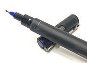 gbc Uni pin Fine Line, punta 0,8mm BLU. Nel disegno tecnico sostituisce la Rapidograf. Inchiostro liquido pigmenteto resistente alla luce e all'acqua. MIUpin08200b