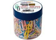 gbc Fermagli colorati e plastificati misura 3, 28mm, punta tonda MOL21363.