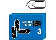 gbc Fermagli nichelati misura  3, 28mm, punta triangolare MOL22113.