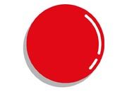 gbc bottoni magnetici diametro mm 38 ROSSO, scatola da 10 magneti MOL78346