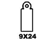 gbc Etichette con filo. 9x24mm filo e cartoncino color bianco. Ideali per gioiellerie, ottici, ecc. api384, api7005, A384, A7005, 87105, 87005 LEBA7005