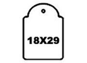 gbc Etichette con filo, 18x29mm filo e cartoncino color bianco. Ideali per gioiellerie, ottici, ecc. api389, api7010, A389, A7010, 87110, 87010 LEBA7010