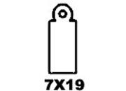 gbc Etichette con filo, 7x19mm filo e cartoncino color bianco. Ideali per gioiellerie, ottici, ecc. api383, api7004, A383, A7004, 87104, 87004.