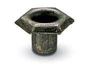 legatoria Occhiello metallico per fori diametro 5.5 mm. altezza 8 mm mom36.