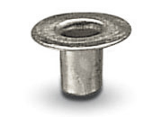 legatoria Occhiello metallico NICHELATO, altezza 5.2mm mom46.