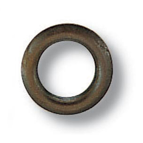 legatoria Ranella metallica per occhielli di diametro 5,5 mm diametro esterno: 9,5 mm, diametro interno: 6 mm.