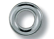 legatoria Ranella metallica per occhielli di diametro 5 mm diametro esterno: 9,5 mm, diametro interno 5,5 mm.