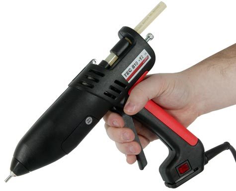 legatoria Power Tec 810-12-2 Pistola per colla a caldo,  Applicatore per adesivi termofusibili professionale.