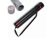 gbc Tubo portadisegni estensibile, GRIGIO Tubo portadisegni in materiale plastico antiurto con tracolla in tessuto. Diametro 10cm, Estensibile da 78 a 135cm con fissaggio ad incastro NIJ3089G