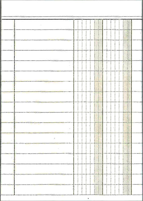 gbc Blocco prima nota tascabile a 2 colonne formato a6 (105x150mm), 80 facciate, carta uso mano, rilegatura cucita a sella.