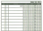 gbc Registro banca conto corrente scalare Legatura con punto a sella, carta uso mano formato a4 (21x29,785cm). 80 facciate OCL590