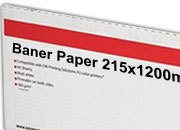 carta Cartoncino Banner Oki, 215x1200mm Bianco, formato 21,5x120cm (120x21,5cm), 170grammi x mq, Carta patinata lucida ad alta risoluzione per stampe digitali a colori OKI9004450L