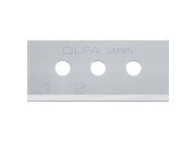 gbc Lama di ricambio Olfa SK-10B Lunghezza: 54mm, altezza: 18mm, spessore: 0,4mm. Compatibile con cutter: SK-10. Prodotto originale giapponese, MADE IN JAPAN NIJSK10B
