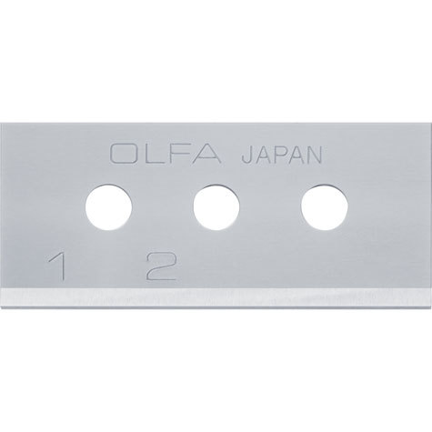 gbc Lama di ricambio Olfa SK-10B Lunghezza: 54mm, altezza: 18mm, spessore: 0,4mm. Compatibile con cutter: SK-10. Prodotto originale giapponese, MADE IN JAPAN.