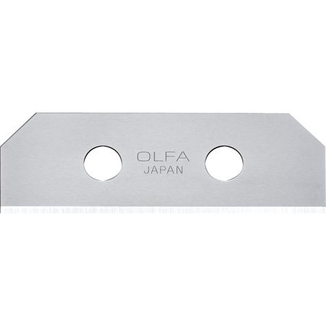 gbc Lama di ricambio Olfa SKB-8 a particolare conformazione trapezoidale a 2 taglienti reversibile. Garantisce le migliori prestazioni su cartone ondulato e numerose tipologie di imballaggi. Lunghezza: 149mm, altezza lama: 18mm. Case plastico da 10 lame. Compatibile con cutter SK-8. Prodotto originale giapponese, MADE IN JAPAN.