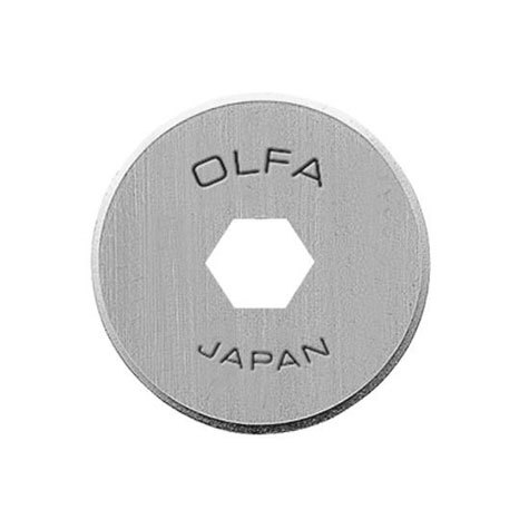 gbc Lame di ricambio Olfa RB18-2 rotary, diametro 18mm, spessore 0,3mm. Fornita in confezione da 10 lame. Compatibile con cutter RTY-4, CMP-3, PRC-2. Prodotto originale giapponese. MADE IN JAPAN.