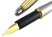 gbc Penna stilografica OSAMA metal-collection ARGENTO OSA54sc.