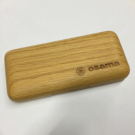 gbc Penna stilografica OSAMA wood-collection wd-11s Pennino Iridium Point Germany originale. Fusto in legno colorato, placcata in oro. Da collezione, Dimensioni: 15x150mm. completa di astuccio in legno.