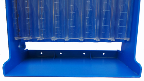 gbc Rendiresto da banco o da parete Euromoney con sistema di prelievo monete a scorrimento e 4 buchi per appensione a muro. Con 8 colonne per tutti i tagli con indicazione dellimporto contenuto. Comprensivo di coperchio con chiave antiscippo.