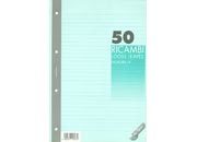 gbc Ricambi a 4 fori, formato A4, 50 fogli da 70grammi pig104816.