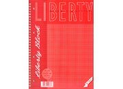 gbc Liberty Block, quaderno spiralato + 4 fori, formato A4, 80 fogli da 70 grammi pig105776.