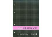 gbc BloccoCollato +4fori, A5, ROSA quadro da 5mm, carta rosa, copertina plastificata e sottoblocco in cartone rigido. Junior Quablock. 60 fogli da 70grammi.