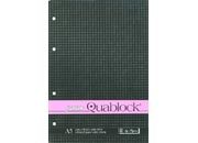gbc Quablock4fori, formatoA5, 60fogli70grammi, quadretti4mm, ROSA blocco collato al lato. Quadro da 4mm, carta rosa, copertina plastificata e sottoblocco in cartone rigido.