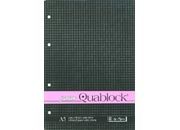 gbc Quablock4fori, formatoA5, 60fogli70grammi, quadretti4mm, ROSA blocco collato al lato. Quadro da 4mm, carta rosa, copertina plastificata e sottoblocco in cartone rigido.