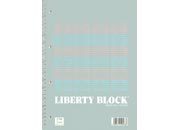 gbc Liberty Block, quaderno spiralato + 4 fori, formato A4, 80 fogli A+R da 70grammi righe da 8mm, copertina plastificata e sottoblocco in cartone rigido. pig105783