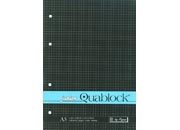 gbc Junior Quablock, blocco collato al lato + 4 fori, formato A5, 60 fogli da 70grammi pig110830.