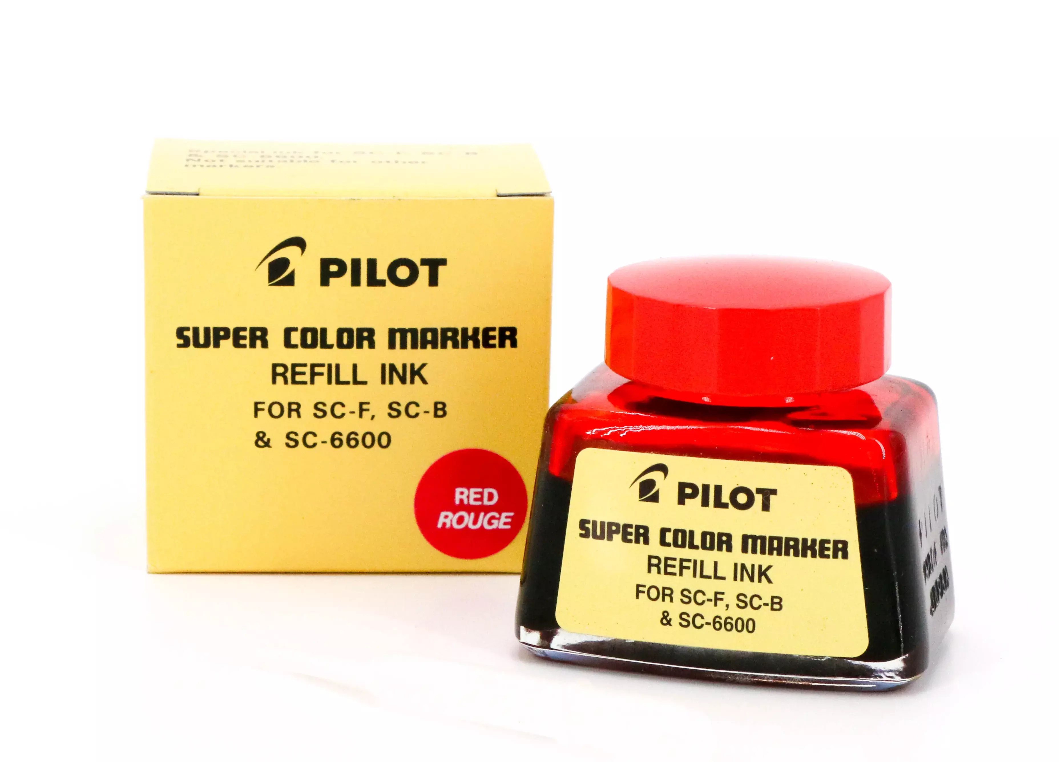 gbc RefillInk RicaricaInchiostroPermanente 30ml ROSSO Inchiostro per marcatori pilot. per SCA-F, SCA-FII, SCA-B & SCA-6600.