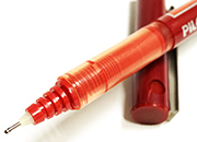 gbc Roller Hi-Tecpoint V7 ROSSO Punta extrafine 0,5mm, ad inchiostro liquido per un flusso preciso e costante del tratto PIL6