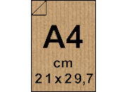 wereinaristea EtichetteAutoadesive,  CartaMillerigheKraft, 210x297(297x210mm) A4, AVANArigata  AVANA, adesivo PERMANENTE, angoli a spigolo, per ink-jet, laser e fotocopiatrici, con bordino di sicurezza, ideali per donare un aspetto naturale ed ecologico alle proprie etichette, su foglio A4 (210x297mm).