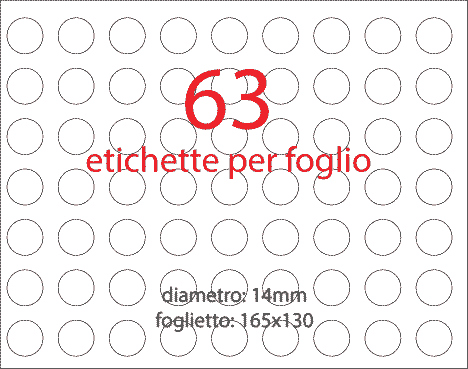 wereinaristea Etichette autoadesive Tik-Fix, a registro, diametro mm 14 COLORI ASSORTITI, in foglietti da mm 130x165, 63 etichette per foglio,   La confezione contiene 12 etichette per ognuno dei seguenti colori: GIALLO, ROSA, ARANCIONE, ROSSO, GRIGIO, VERDE, VIOLA, AZZURRO, MARRONE, NERO.