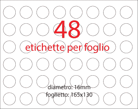 wereinaristea EtichetteAutoadesive aRegistro, diametro 16 COLORI ASSORTITI, in foglietti da 145x210, 88 etichette per foglio,   La confezione contiene 352 bollini ROSSI, 88 VERDI, 264 VIOLA, 264 ARANCIO, 264 AZZURRI..