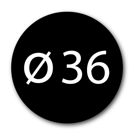 wereinaristea EtichetteAutoadesive aRegistro, diametro 36 NERO, in foglietti da 130x165, 12 etichette per foglio.