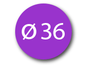 wereinaristea EtichetteAutoadesive aRegistro, diametro 36 PLA130120vi.