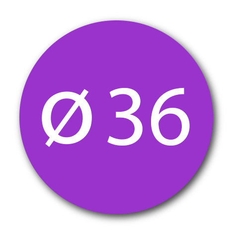 wereinaristea EtichetteAutoadesive aRegistro, diametro 36 VIOLA, in foglietti da 130x165, 12 etichette per foglio.