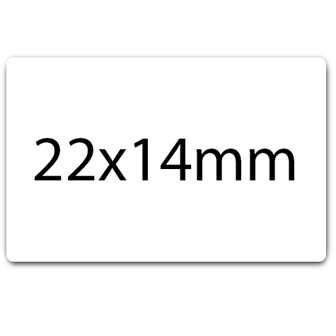 wereinaristea Etichette autodesive. aRegistro . 22x14mm(14x22) BIANCO, in foglietti da 130x165, 45 etichette per foglio.