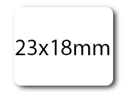 wereinaristea EtichetteAutoadesive . aRegistro . 23x18mm(18x23) BIANCO, in foglietti da 130x165, 36 etichette per foglio.