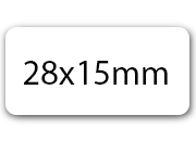wereinaristea EtichetteAutoadesive . aRegistro . 28x15mm(15x28) Carta BIANCO, in foglietti da 130x165, 35 etichette per foglio pla130340d25
